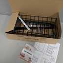 SWTYMIKI Over the Door Shoe Organizer - Adjustable 4 Tier Hanging Shoe Rack Organizer, Metal Heavy Duty Behind Door Storage or Wall Mount Shoes Shelf for Flats, Heels, Sneakers, Boots (Black)