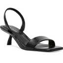 Steve Madden Women's Isha Heeled Sandal US 7 Black Patent