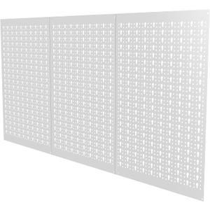 TORACK 3 PCS Metal Pegboard Panels(16x24 inch) for Wall Garage Tools Storage Pegboard for Workbench, Modular Peg Board Tool Organizer Board Kit(Pack of 3, Grey)