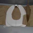 DEEZOMO Kids Foldable Toilet Seat with Storage Bag - Training Urine Anti-Slip Toilet Seat Cover with Splash Guard for Children Toddlers, Portable & Travel-Friendly Easy Clean Universal 