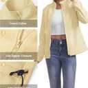 TBMPOY Womens Polar Fleece Jacket Full Zip Warm Winter Jackets with 4 Pockets Lightweight Hiking Outdoor Thermal Coat (L)