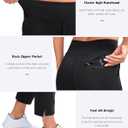 YYV Women's Golf Pants Stretch Work Ankle Pants High Waist Dress Pants with Pockets for Yoga Business Travel Casual (Black, S)