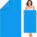2 x Exlarge Pool Liner Repair Patch 4ft x 2.8ft Vinyl Pool Liner Patch Self Adhesive PVC Vinyl Patch Kit for In-Ground or Above Ground Pools Inflatable Swimming Boat Air Mattress (Blue)