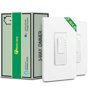3 Way Smart Dimmer Switch by Martin Jerry | SmartLife App, Compatible with Alexa as WiFi Light Switch Dimmer, Works with Google Assistant 3 Way Smart Dimmer Switch by Martin Jerry | SmartLife App, Compatible with Alexa as WiFi Light Switch Dimmer, Works with Google Assistant