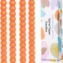 Halloween Orange Spiral Taper Candles Twisted Candle Conical Stick Candles for Holiday Wedding Party Wax Unscented Dinner Candle Dripless,Christmas Gift H 10 Inch, 4pcsOrange-C