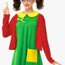 Remimi Adult Halloween Costume Long Sleeves Holiday Outfits Novelty 2 Piece Dress Sets XL