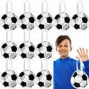 12 Pieces Sports Party Favor Bags Ball Themed Goodie Candy Bags Soccer Snacks Bag Soccer Gift Bags Non Woven Gift Bags for Kids Adults Sport Party Supplies (Soccer)