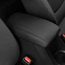 AOMSAZTO Console Covers for 2012-2017 Toyota Camry Armrest Covers for Toyota Camry Black with Black Stiches