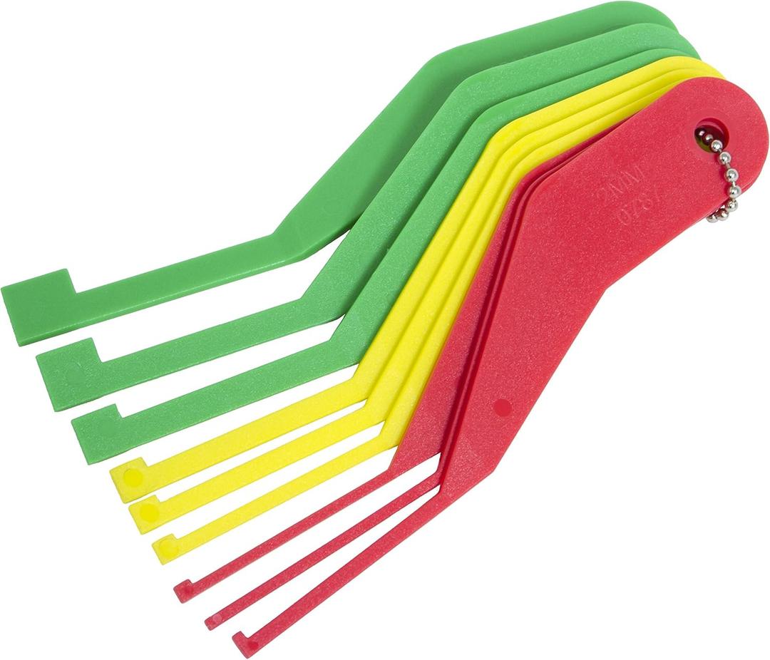 Lisle 81850 Combination Brake Lining Gauge Set, 8 (One Size)