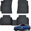 Auxko All Weather Floor Mats Fits for 2026 2025 Kia K4 Sedan TPE Liners Accessory for Kia K4 Sedan 2025 2026 All Season Odorless Anti-Slip Floor Mats Black