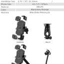 ROCKBROS Bike Phone Holder Mount for 4.5''-7.1'' Phones, Quick Release Handlebar Clamp, 360 Rotatable Motorcycle Mount