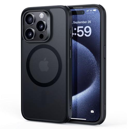 ESR for iPhone 15 Pro Max Case, Compatible with MagSafe, Military-Grade Protection, Yellowing Resistant, Scratch-Resistant Back, Magnetic Phone Case for iPhone 15 Pro Max, Classic Series,Frosted Black