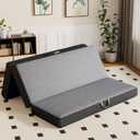 Vamcheer Tri Folding Mattress Queen Size - 5 Inch Foldable Mattress for Travel/RV/Camping/Guest Room/Yoga, Tri-fold Memory Foam Mattress with Washable Cover, 78"x58"x5"