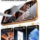 MRGLAS TOP 9H+ Glass 2+2 Packs for iPhone 17 Pro Screen Protector with Camera Lens Protector [Zero Bubble, Auto-Dust Removal] [10X Military Protection] 17 Pro 6.3'' Tempered Glass Full Edge Coverage