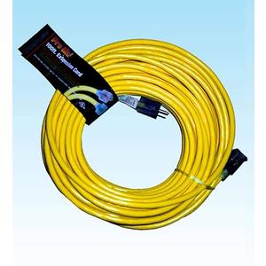 JaniLink Medium-Duty Extension Cord for Carpet Extractors High Speed Buffers 14/3 Pro Glo Yellow 100'