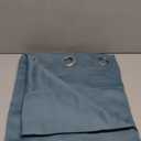 NICETOWN Blackout Greyish Blue Curtain for Living Room - Grommet Solid Thermal Insulated Sound Dampening Doorway Window Curtain Drape for Bedroom/Sliding Door (1 Panel, W66 x L84)