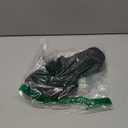 Verdusa Women's Glitter Rhinestone Sandals Summer Square Toe Slip on Flat Sandals Black 39