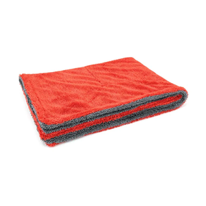 Autofiber Dreadnought Microfiber Towel, Superior Absorbency for Drying Cars, Trucks, and SUVs, Double-Twist Pile and One-Pass Vehicle-Drying Towel - Pack of 1 - Blue/Gray (20 inch x 30 inch)