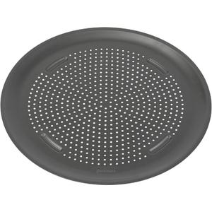 GoodCook AirPerfect Insulated Nonstick Carbon Steel Pizza Pan with Cutting Guides, Perforated Nonstick Pizza Pan, 15.75-Inch, Gray