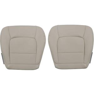 Priprilod Tan Microfiber Leather Driver and Passenger Side Bottom Replacement Seat Cover Compatible with Lexus LX470 1998 1999 2000 2001 2002 2003 2004 2005 2006 2007