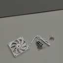 Thermalright TL-8015W CPU Cooling Fan - 80mm Slimline Computer Case Cooler, Quiet 4pin PWM, 2200RPM Speed, 15mm Slim (White)