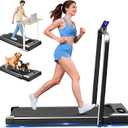 Walking Pad with Incline, 2.5HP Walking Pad Treadmill, 3 in 1 Portable Under Desk Treadmills for Home Small Space, Foldable Folding Home Treadmill with Remote Control, 350LBS Capacity (Athletic)