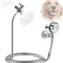 Pet Shower Set with 8.2ft Hose for Bathroom Shower Arm (Suction Holder)