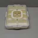 Snackle Box Container, Dishwasher Safety - Divided Serving Tray with Lid and Handle, Charcuterie Board for Portable Snack Platters - Clear Organizer for Fruits Snacks,Perfect for Road Travel