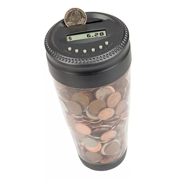 DIRTY DOG Digital Auto Coin Jar Piggy Bank