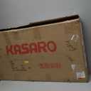 KASARO 3D Faux Stone Wall Panels, 4 PCS PU Wainscoting Panel for Interior Wall Decor, Cement Texture Thicker Accent for Home, Office, 43.3  23.6 inch, Black