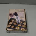 Quimoy Stainless Steel Cookies Press, Cookie Press Gun Kit with 13 Cookie Discs and 8 Piping Tips, Cookies Baking Gadgets for Christmas Baking & Cake(Comes with Cleaning Brush)