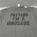 Pretend I'm a Dinosaur Matching Halloween Costume T-Shirt, Size L