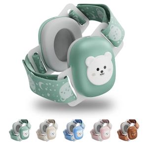 Floriogra Baby Headphones for Noise - Infant Ear Muffs Noise Protection - CE & ANSI Certified - Babies Noise Cancelling Headphones - Baby Ear Protection for 3 Months to 4 Years(green)