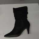 DREAM PAIRS Women's High Heel Mid Calf Boots Slouchy Pointed Toe Fall Boots (10, Black/K)