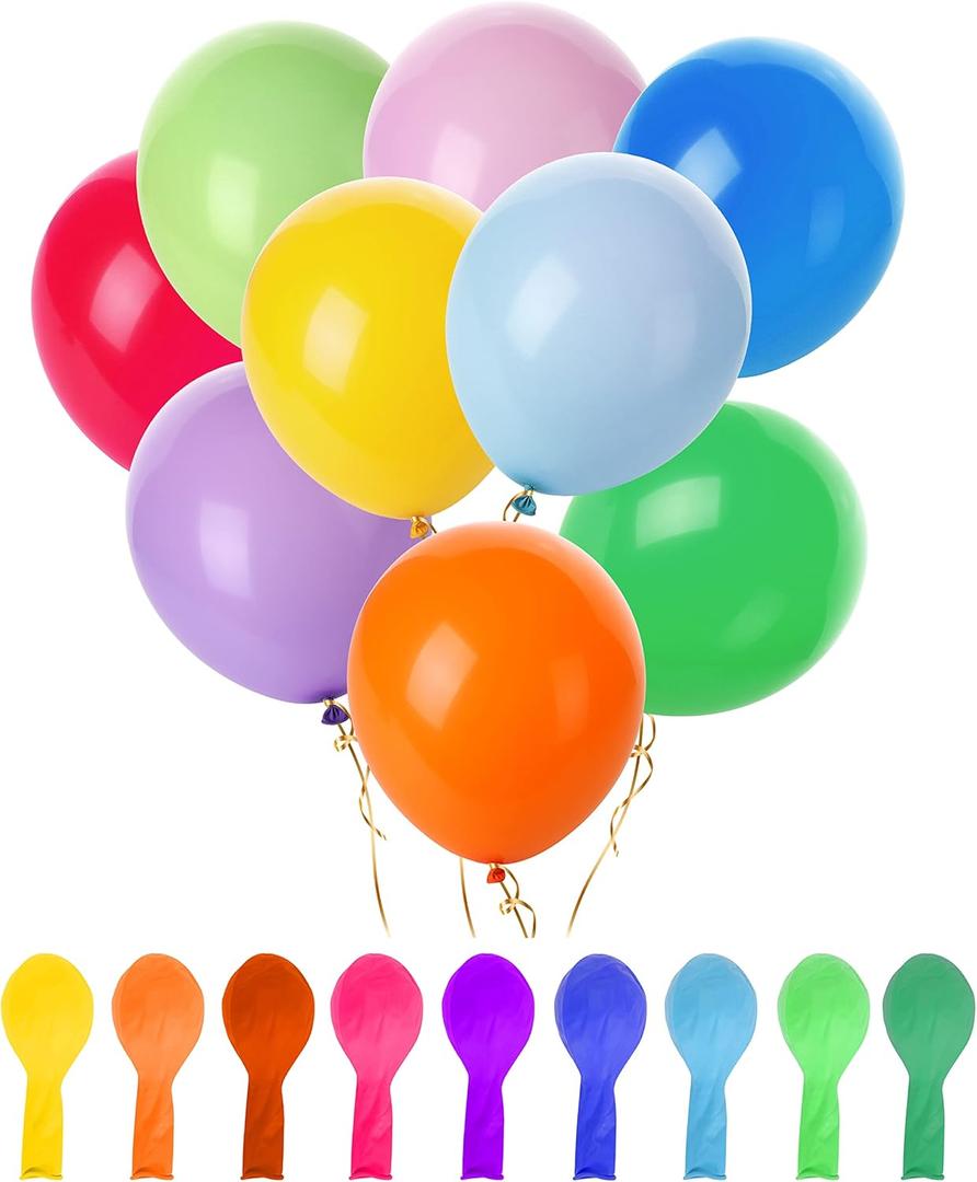 Mr. Pen- Balloons Assorted Colors, 12 Inch, 54 Pack, Mixed Color Latex Balloons for Birthday, Baby Shower, Kids Party, School Events & Celebration Decorations