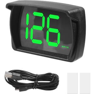 GPS Speedometer,Digital Speedometer for Car,Car Accessories Universal HUD MPH Speed Meter,Heads Up Display with LED Large Font,Suitable for Most Cars,Trucks,Boats,Motorcycles,SUVs Etc