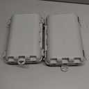 Outdoor Extension Cord Box, 2Pack Large Waterproof Electrical Box Plug Protector Cable Connection Safety Cover IP54 Water-Resistant for Power Strip, Holiday Light and Decorations, Grey+Black