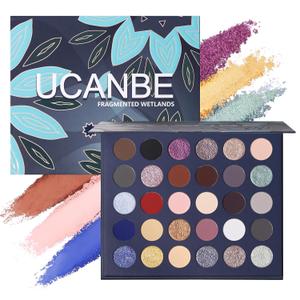 UCANBE 30 Color Eyeshadow Makeup Palette  Dark, Earthy & Bold Tones Eye Shadow with Matte Glitter Metallic Finishes Highly Pigmented, Long-Lasting Make Up Pallet for Smoky, Glam, and Everyday Looks (NEUTRAL)