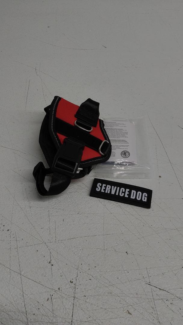 Opstin Service Dog Vest, ID Tag 50 ADA Information Cards, Service Dog Harness w Patch in Sizes X Small to XX Large, Metal Dog Tag has Ruggedized Clip, Service Animal Cards, ESA Accessory Set X-Small