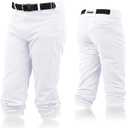 Franklin Sports Youth Baseball + Softball Pants - Knee High + Relaxed Fit Kids Baseball Pants - White, Black + Grey Pants (Small)