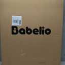 Babelio Baby Gate for Stairs, Kitchen & Doorways, No Bottom Bar| Easy Installation| One-Handed Operation| Auto-Close| Hardware Mount (Drill Needed) Safety Dog Gate (White - B17, 24-39" W, 28" H)
