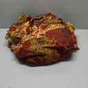 Loom and Mill Luxury Sofa Covers, Classic Damask Jacquard Thick Chenille Couch Cover Furniture Protector with Lace Edge and Handmade Tassels for Pet, Dogs and Cats (Red, 71x118 inch)