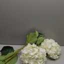 3pcs 26 inch Huge Extra-Large Silk White Hydrangea Artificial Flowers, Faux Fake Hydrangea Flowers with Long Stems, for Outdoor Wedding Party Office Home Decoration