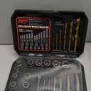 Eapele Bolt Extractor Set, Stripped Nut Remover Twist Sockets, Fit 3/8" Square Drive with Solid Storage Case(26pcs, Black)