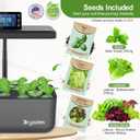 Hydroponics Growing System Kit with Seeds: 12 Pods Indoor Herb Garden Kit with LED Grow Light Plant Germination Kit Aeroponic Healthy Fresh Herbs Vegetables Hydroponic Planter for Home Kitchen Office