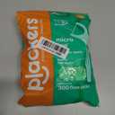 Plackers Micro Line Floss Picks - Intense Mint, Floss Fiber Made Without PTFE, 300 Count