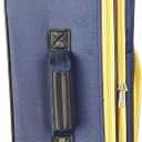 Rockland Fashion Softside 4 Piece Luggage Set, Expandable, (14" Tote/19"/24"/28"), Navy