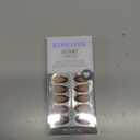 BTArtbox Press On Nails Short - Lamp-Curable Leopard French Tip Almond Press On Nails with Glue for Women, Semi-Transparent Soft Gel Glue On Nails in 16 Sizes - 32 Stick On Nails Kit, Wild Cheetah