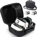 Carrying Case for Meta Quest 3, Travel Bag Compatible with BOBOVR S3 Pro Battery Head Strap, Controllers and Other Accessories, Hard Shell Case and Superior Protection for Oculus Quest 3 (Black)