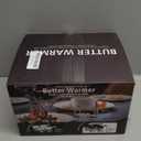 Artestia Butter Warmer for Seafood Set of 4, Ceramic Lobster Butter Warmers with 4 Pieces Tealight Candles for Melting Butter, Chocolate, with Handle, Dishwasher Safe, White